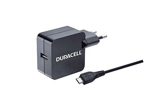Duracell Cargador Pared DMAC10-EU 1XUSB 5V 2.4A Cable Micro USB