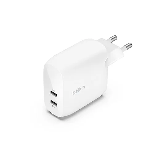 Belkin BoostCharge Cargador de Pared Doble USB-C PPS 60W