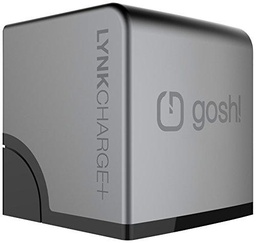Gosh Y14 - LynkCharge Cargador de pared 2 USB USA/UE Color Gris