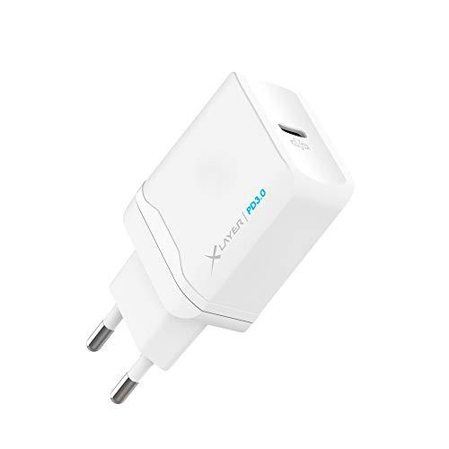Xlayer Tipo C (USB-C) Charger PD, Potente Cargador USB-C de 18 W, Blanco