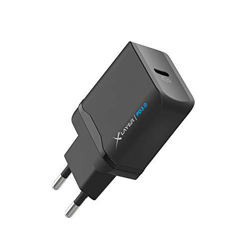 Xlayer Tipo C (USB-C) Charger PD, Potente Cargador USB-C de 18 W, Negro