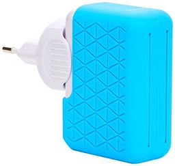 BlueStork BS-220-4USB/PBL - Cargador de pared, 4 x USB, color azul