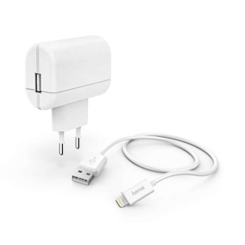 Hama - Kit de Carga Lightning, 2,4 A, Color Blanco