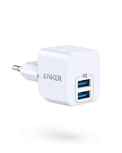 Anker PowerPort Mini Dual Cargador de Pared, Cargador USB Extremadamente Compacto