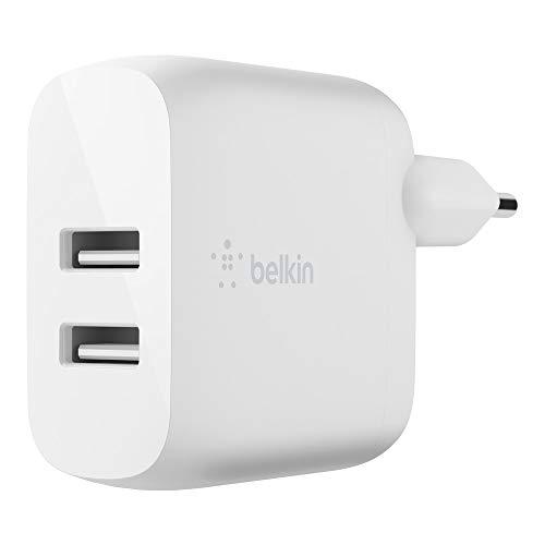 Belkin cargador de pared doble USB-A BoostCharge de 24 W (para iPhone 13