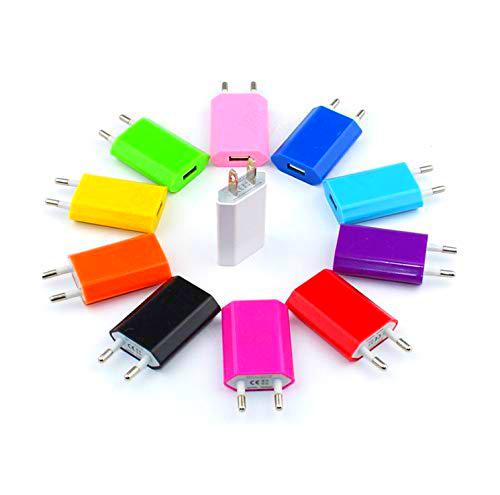 Shot Case Adaptador USB Enchufe de Pared para Samsung Galaxy S7 Sector 1 Puerto Corriente AC Cargador universales Plata