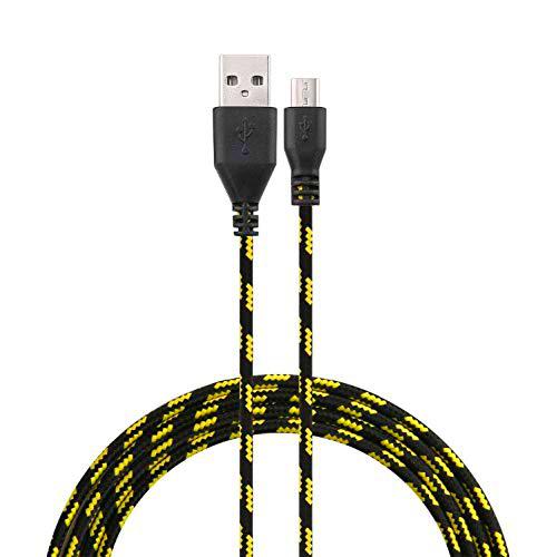 Shot Case Cable Trenza para Sony Xperia X Performance Universal Cargador Conector Micro USB Tisse Nylon 3 M púrpura