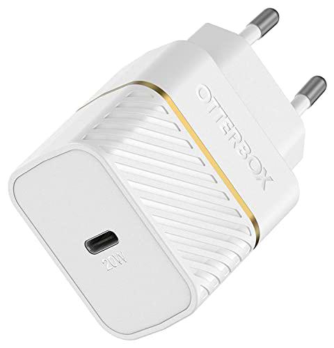 OtterBox EU Cargador de Pared USB-C PD 20W, Cargador de Carga rápida para Smartphones y Tablets