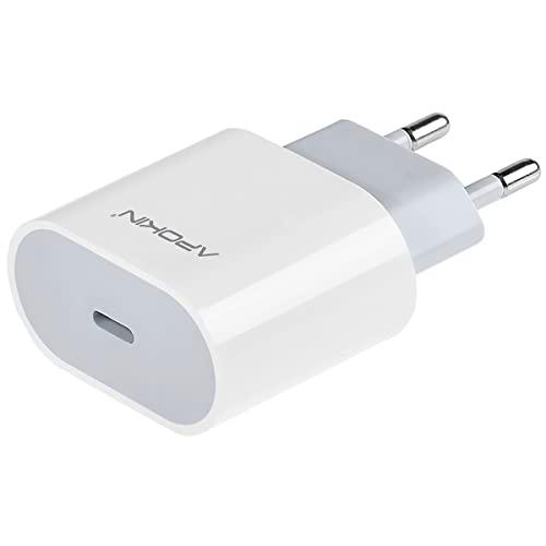 APOKIN® Enchufe para lPhone 13 Cargador USB C 20W, Carga Rápida PD 3.0 Cargador Adaptador Compatible con lPhone 13/13 Mini/13 Pro/13 Pro MAX