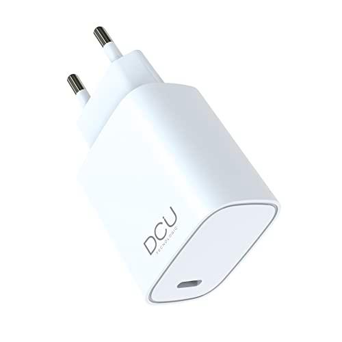 DCU Tecnologic | Cargador, Adaptador de Carga, Cargador GAN USB Tipo C Power Delivery 30W
