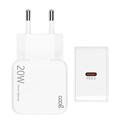 Cargador Red Universal Fast Adapt. Charger (PD) 1 x Tipo-C (20W) Cool Blanco