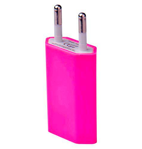 Adaptador USB Enchufe de Pared para XIAOMI Mi 8 Pro de 1 Puerto de Corriente AC Cargador Blanco (5 V-1 A) Universal (Rosa Bonbon)