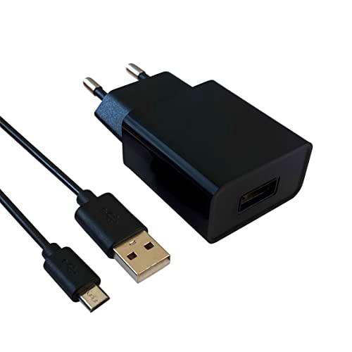 ISIUM, 900069, Cargador de Corriente 1 USB 2.4A + Cable Micro USB 2M
