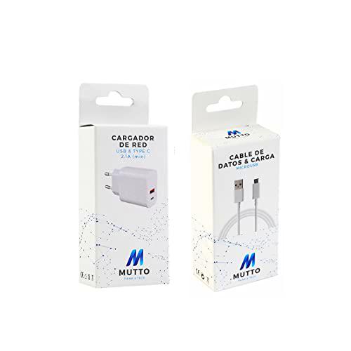MUTTO Pack Cargador USB C, Adaptador de Corriente USB C de 10W